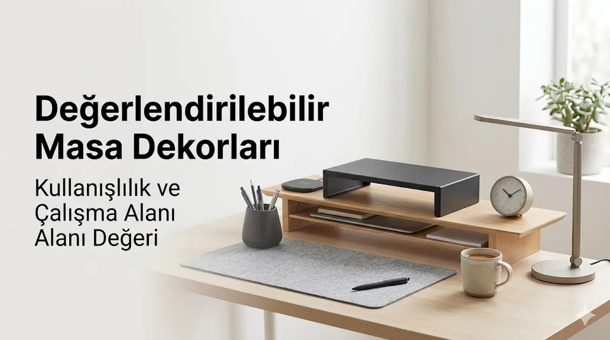 Çalışma alanı için kullanışlı ve satın almaya değer görülen masa dekor aksesuarları
